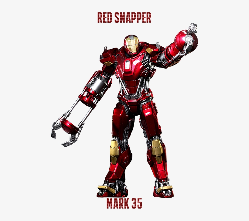 Merry Christmas - Iron Man Mark 35 Red Snapper, transparent png #9409290
