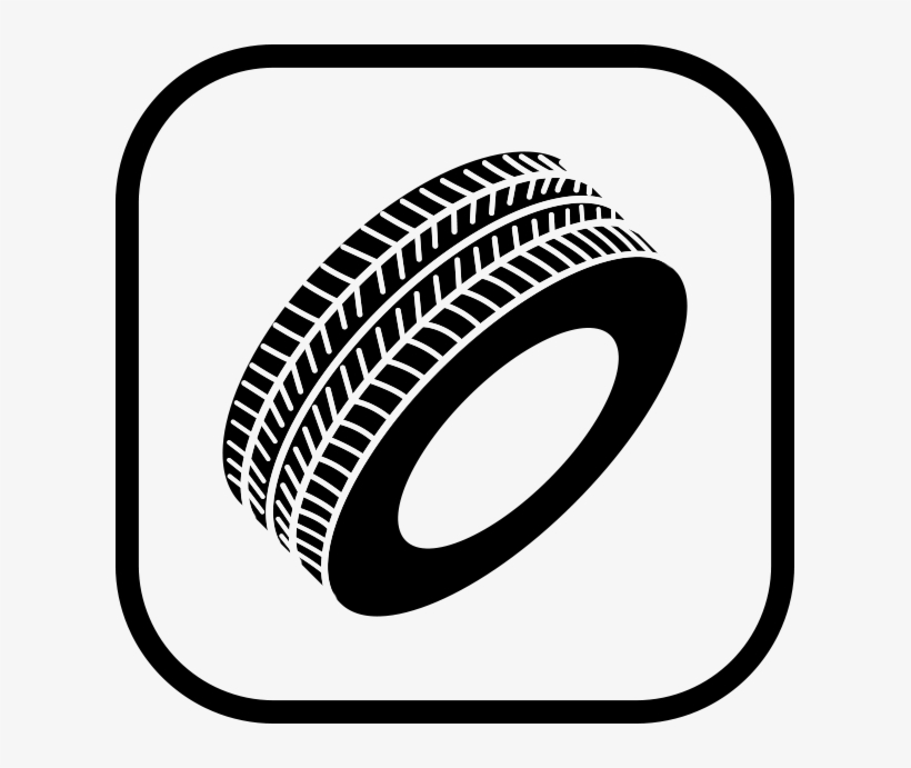 Tire Change - Tire Change Black And White, transparent png #9409432