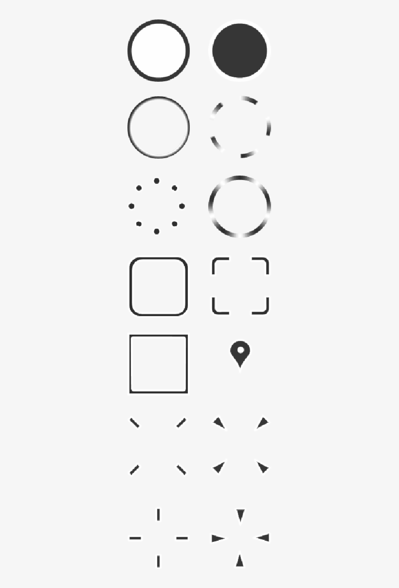 Some Shapes For The Cursor In Gazelaser, transparent png #9409928