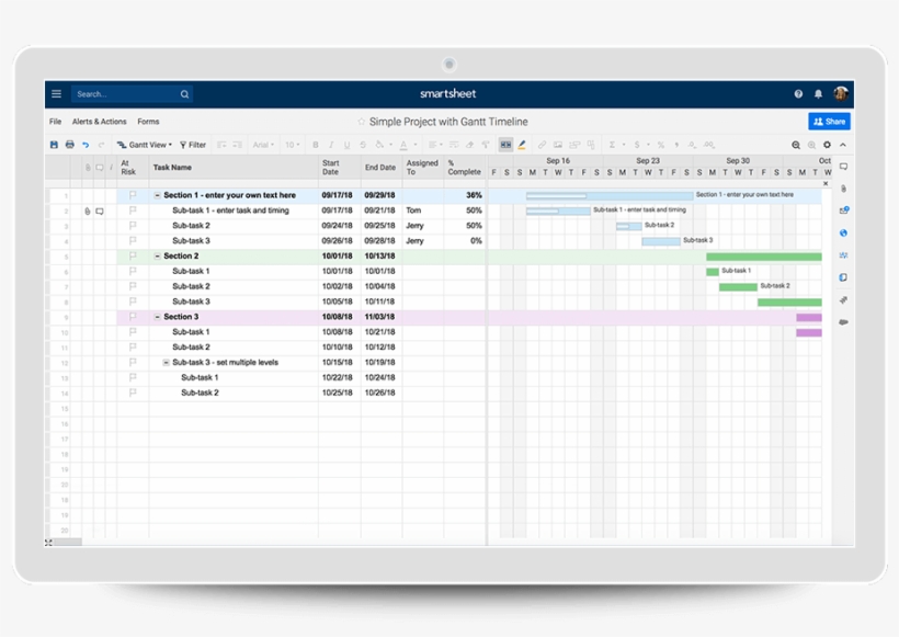 Smartsheet Gantt Chart Free Download