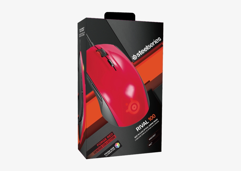 Steelseries Rival 100 Forge Red Box - Steelseries Rival 100 Purple, transparent png #9410784