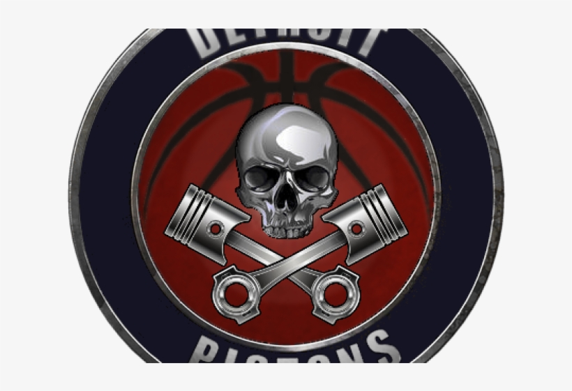 Detroit Pistons Clipart Png - Skull, transparent png #9410786
