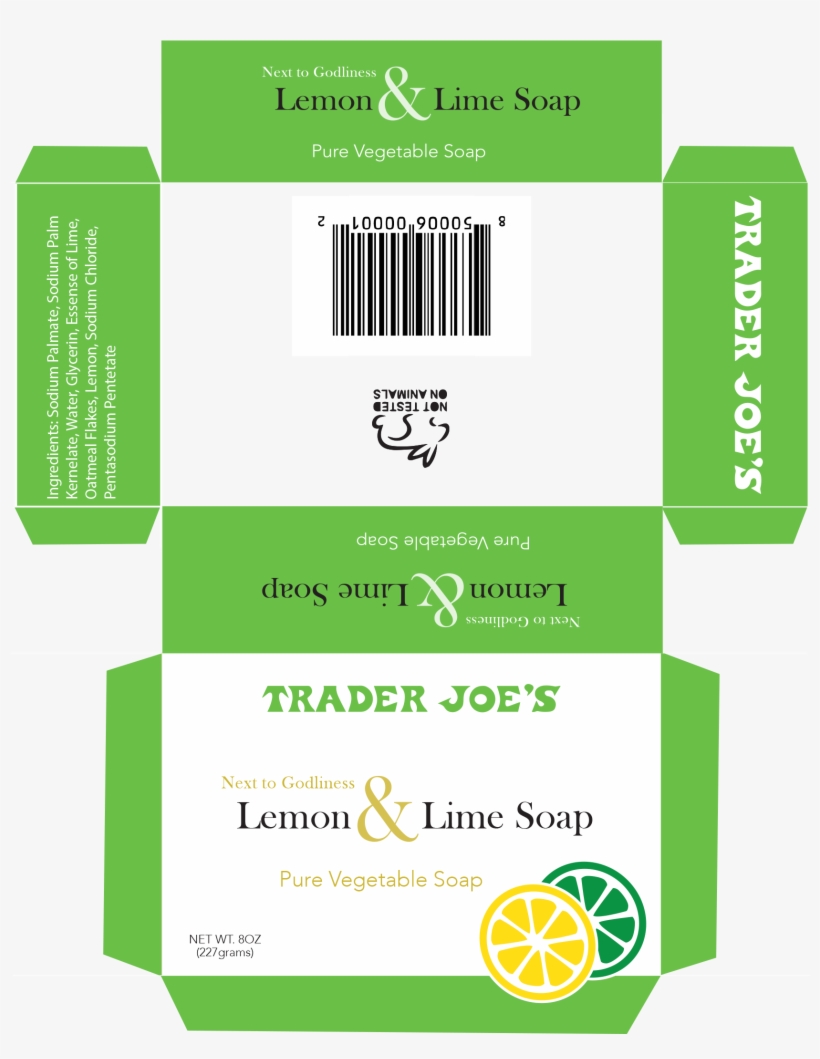 I Wanted To Redesign Three Of Trader Joe's Soap Package - Trader Joe's, transparent png #9411041