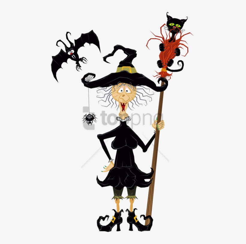 Free Png Download Halloween Funny Witch Png Images - Halloween Funny Witch Clip Art, transparent png #9411224