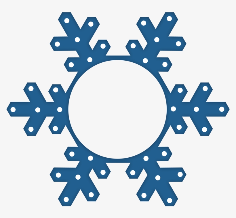 ○‿✿⁀winter‿✿⁀○ Kit, Xmas, Christmas, Snowflakes - Snowflake Black And White Simple, transparent png #9411261