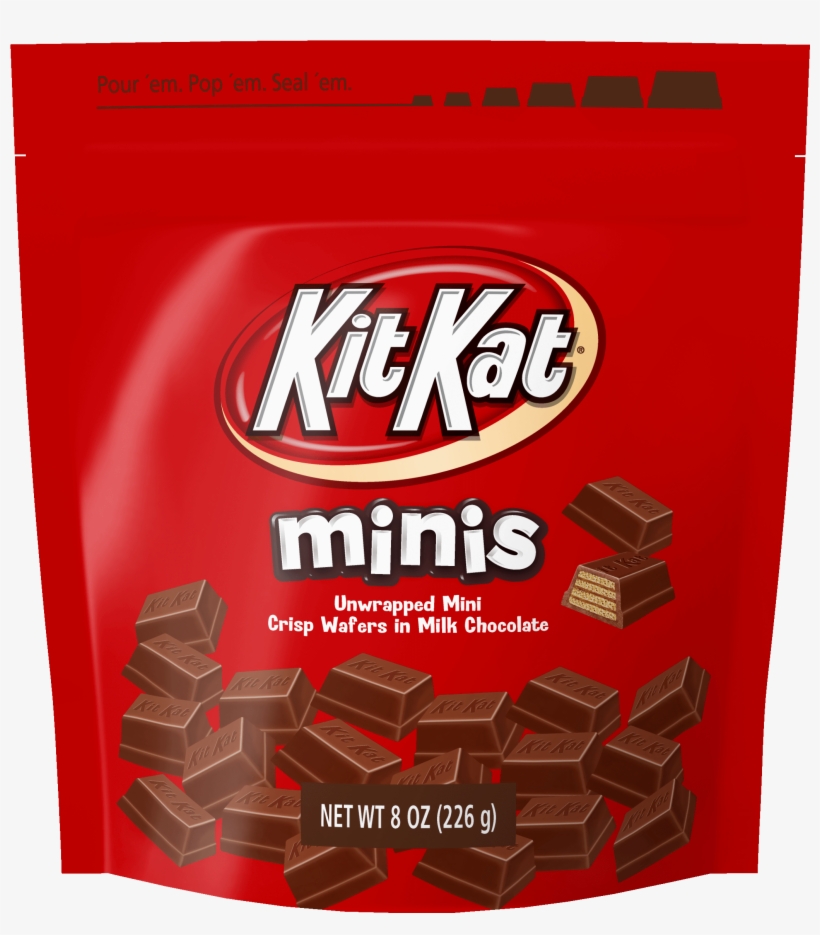 Kit Kat® Minis Milk Chocolate Pouch, 8 Ounces - Kit Kat Bar, transparent png #9412656