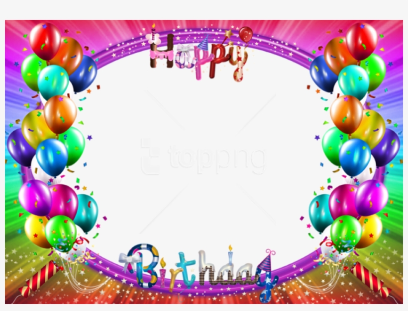 Free Png Happy Birthday Colorful Png Frame Background - Colorful Frames, transparent png #9412902