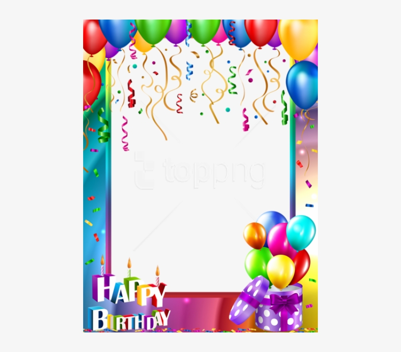 Free Png Happy Birthdayframe Background Best Stock - Happy Birthday Png, transparent png #9412960