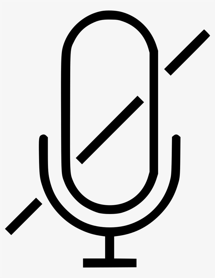 Png File Svg - Microphone Mute Picto, transparent png #9414037