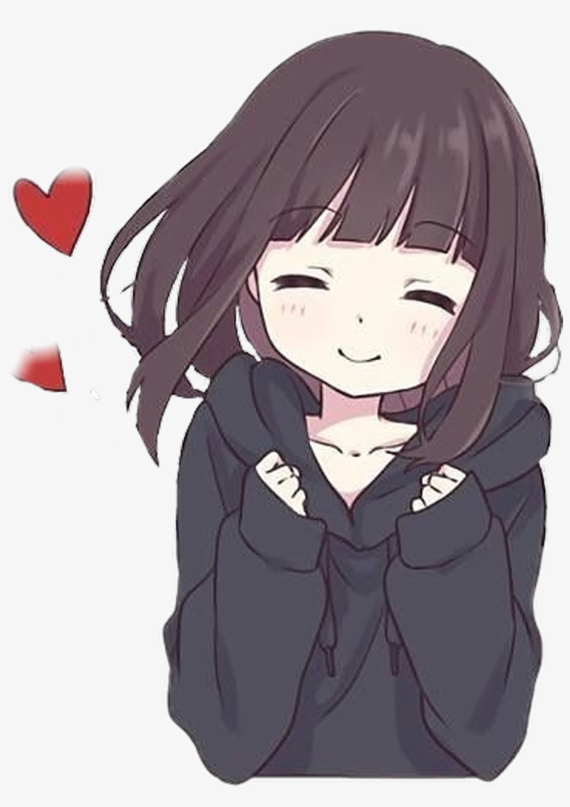 Kawaii Anime Cute Tumblr Girly Anime Free Transparent Png