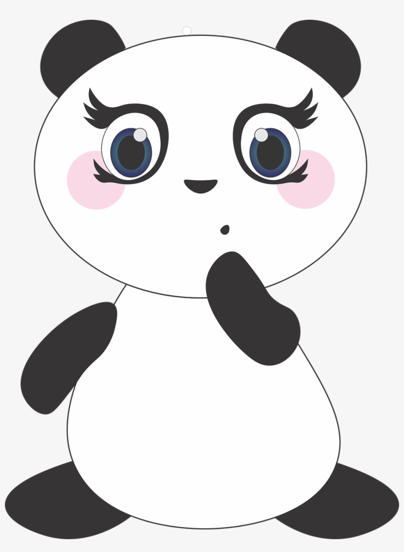 Panda Cute Anime Gambar Panda Anime Lucu Free Transparent Png