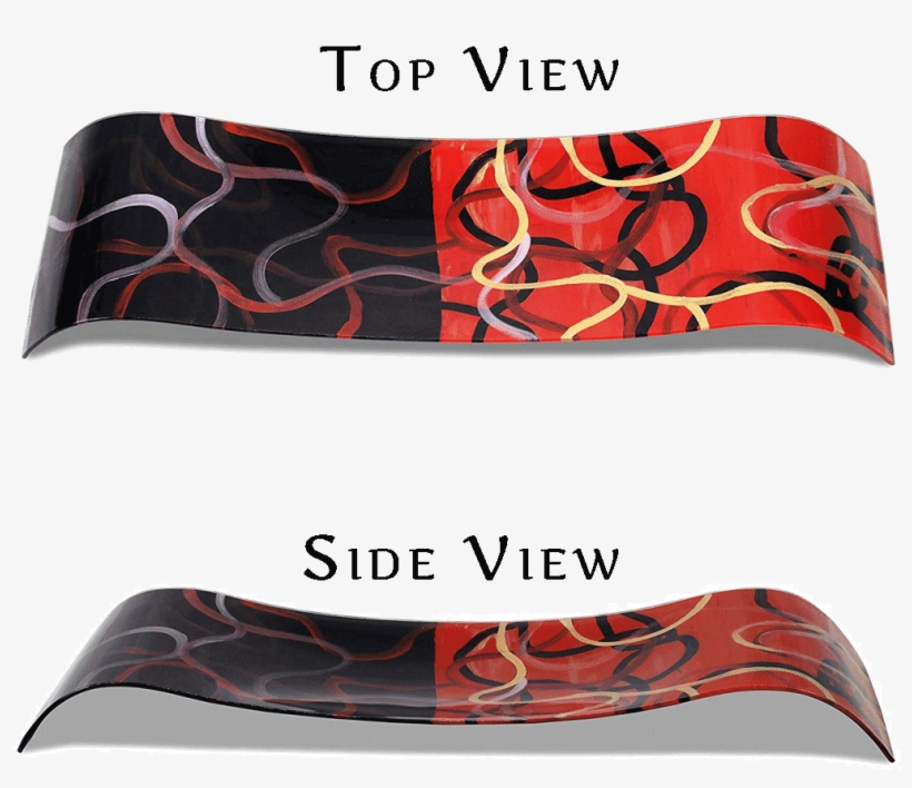 Red And Black Tray - Bowie Knife, transparent png #9415376