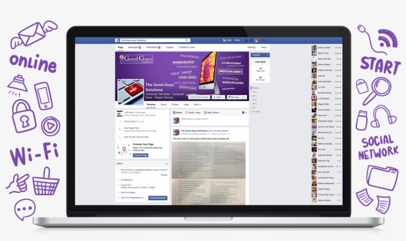 Please Join Us On Facebook & The Good Guys Will Keep - Operating System, transparent png #9415415