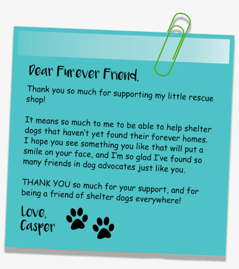 A Note From Casper - Paw, transparent png #9415679