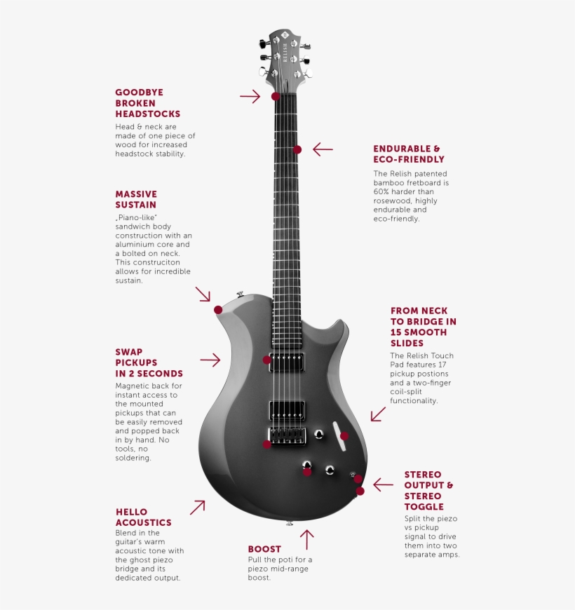 All Relish Guitar Innovationsthe Pickup Swapping System - Electric Guitar, transparent png #9415858