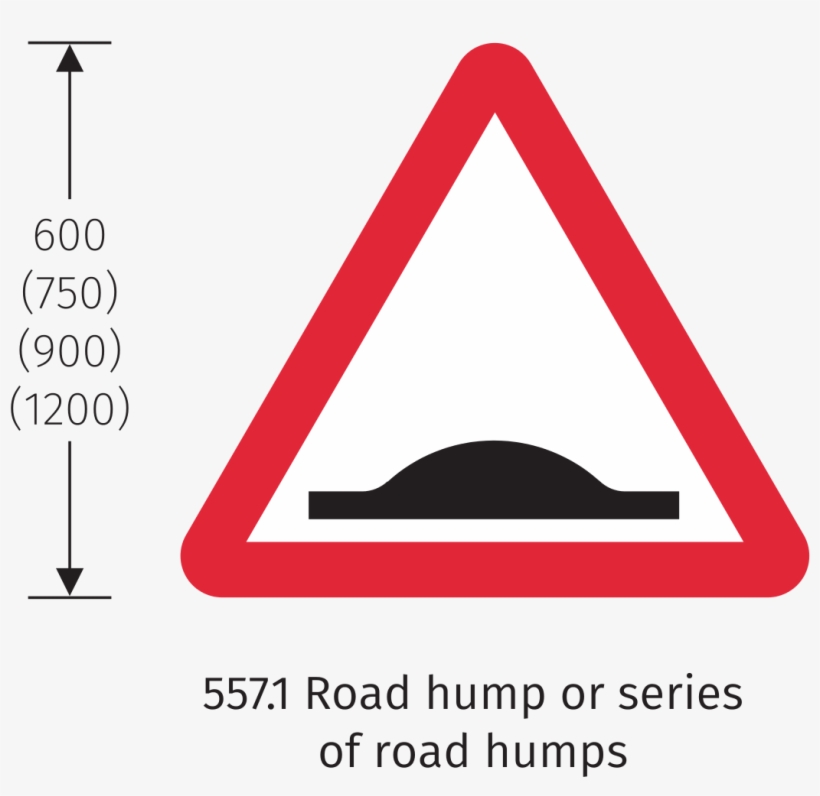 Traffic Signs Manual Chapter 4 Diagram - Speed Bumps Ahead Sign, transparent png #9416166