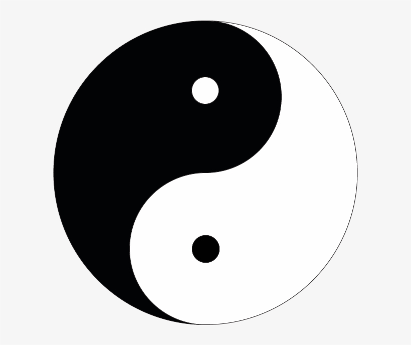 Hands On Illustration, The Ying Yang Chinese Logo - Circle, transparent png #9416348