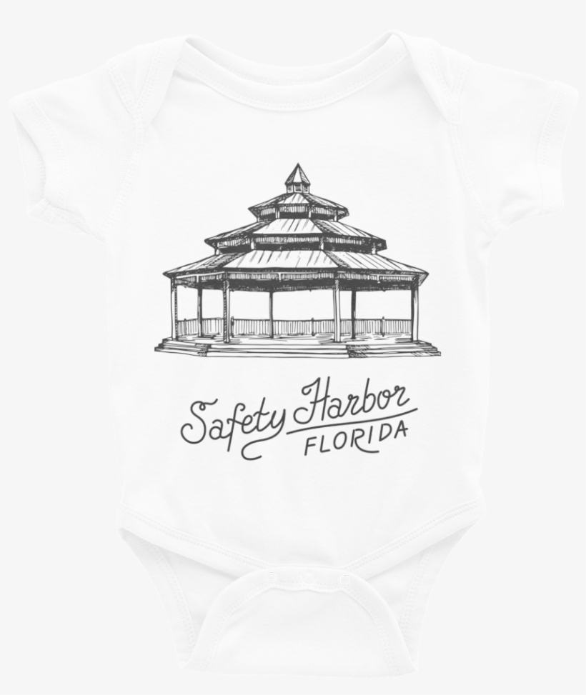 Safety Harbor Gazebo Onesie - Infant Bodysuit, transparent png #9417083
