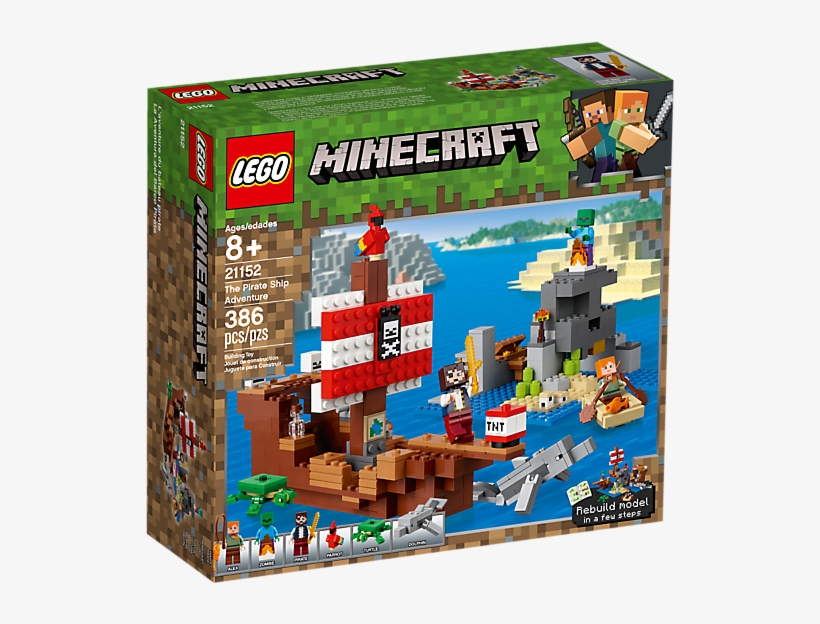 Craft A Pirate Ship With Gold Detailing, Pirate Banner, - Lego Minecraft The Pirate Ship Adventure, transparent png #9417303