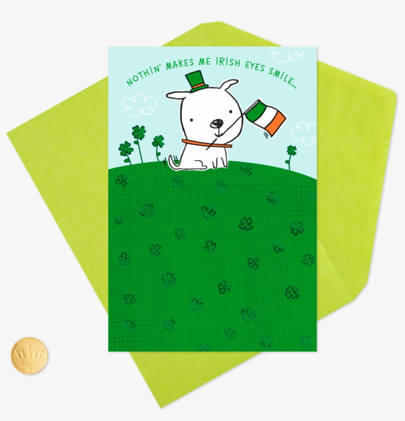 Dog With Irish Flag St - Sheep, transparent png #9418302