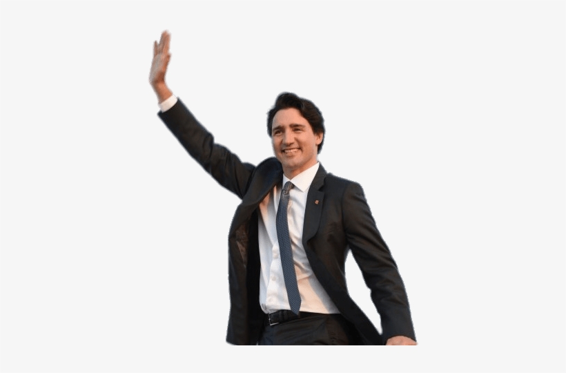 Justin Trudeau Waving - Justin Trudeau No Background, transparent png #9418722