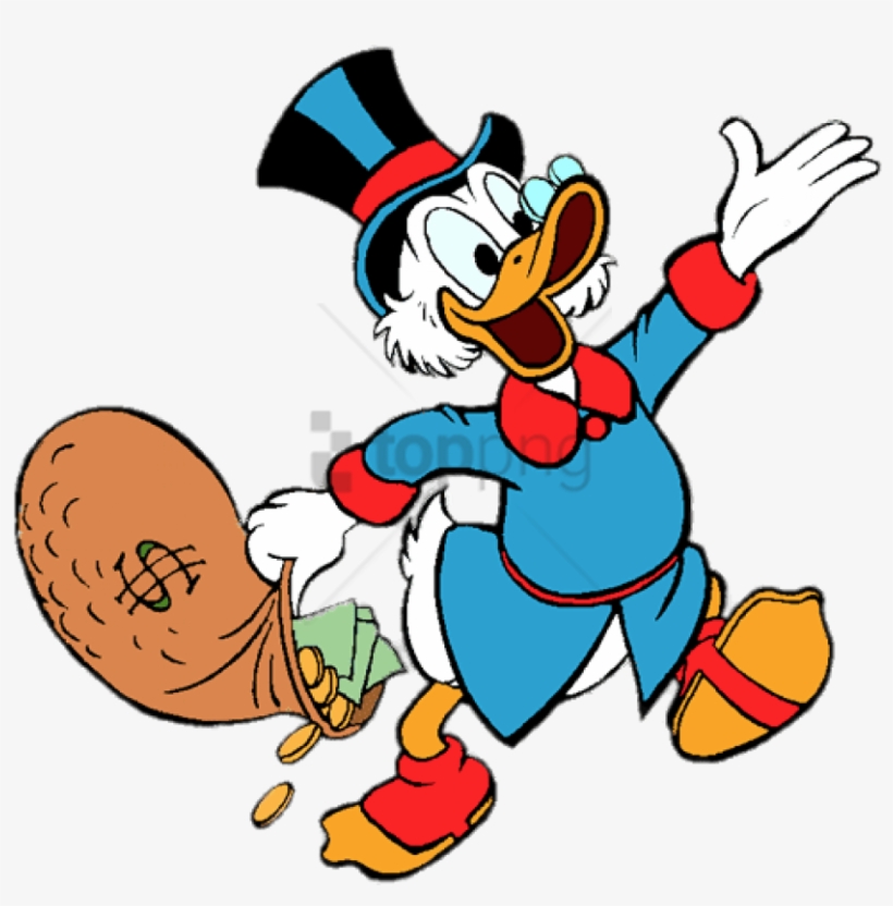 Free Png Download Ducktales Scrooge Mcduck Holding - Scrooge Mcduck Png, transparent png #9418989