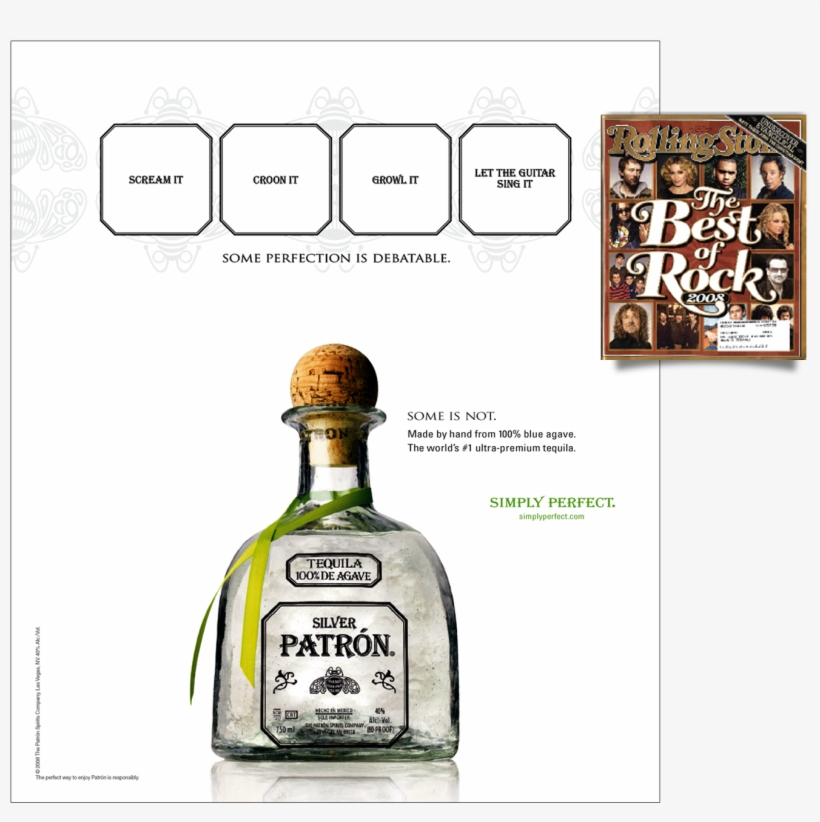 Rolling Stone - Patron Tequila, transparent png #9419173