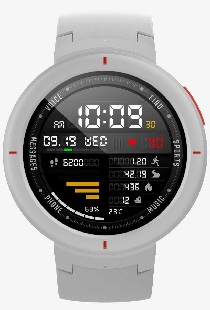 Grid View - Xiaomi Amazfit Verge White, transparent png #9419323
