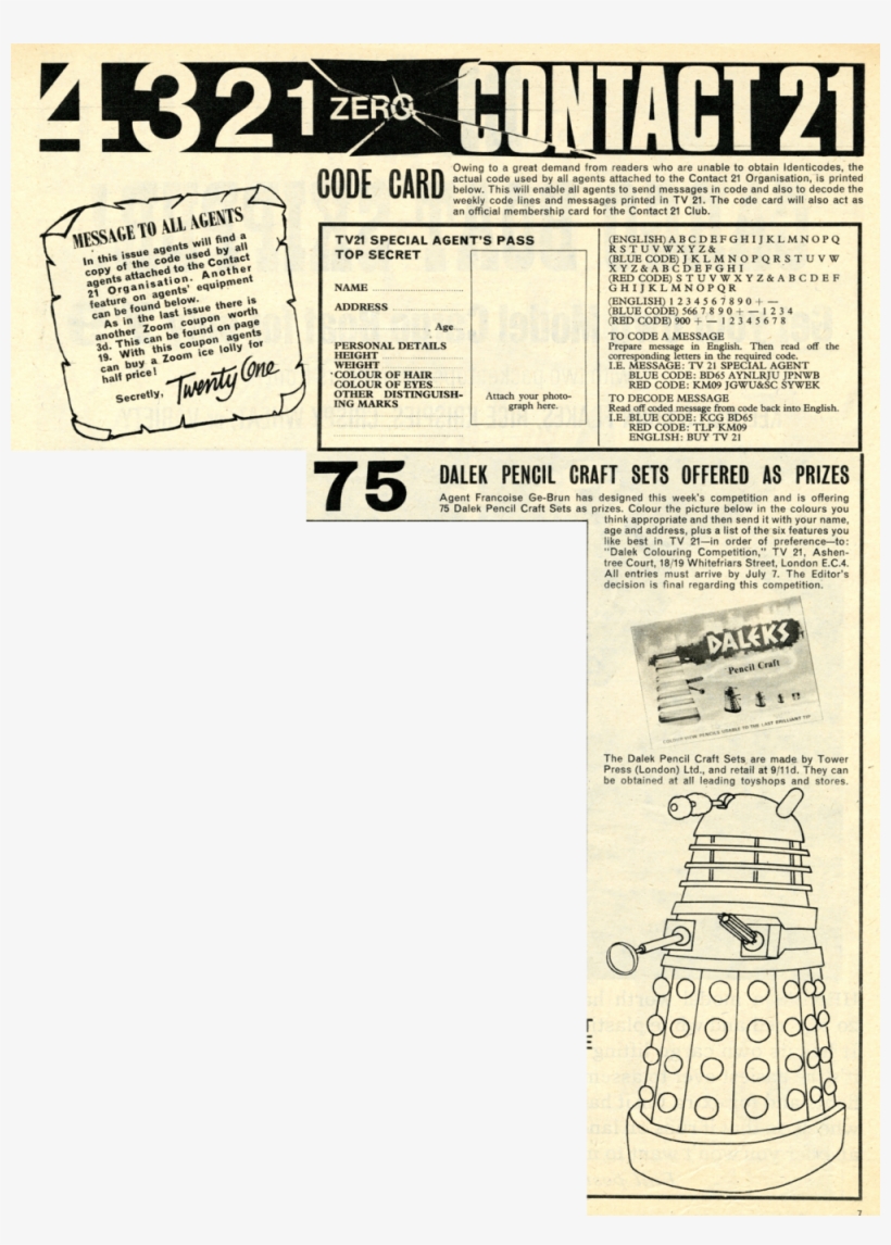 Competition Offering The Tower Press Dalek Pencil Craft - Document, transparent png #9419697
