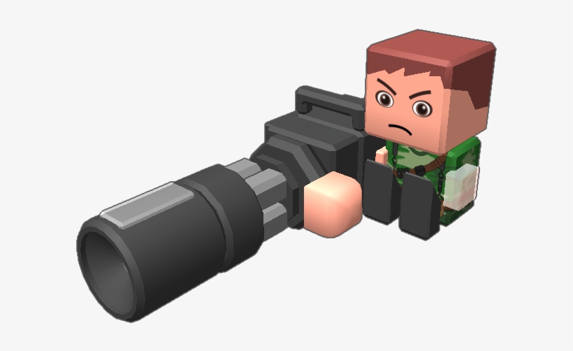 A Guy With A Minigun, Complete With An Overheat System - Cartoon, transparent png #9420382