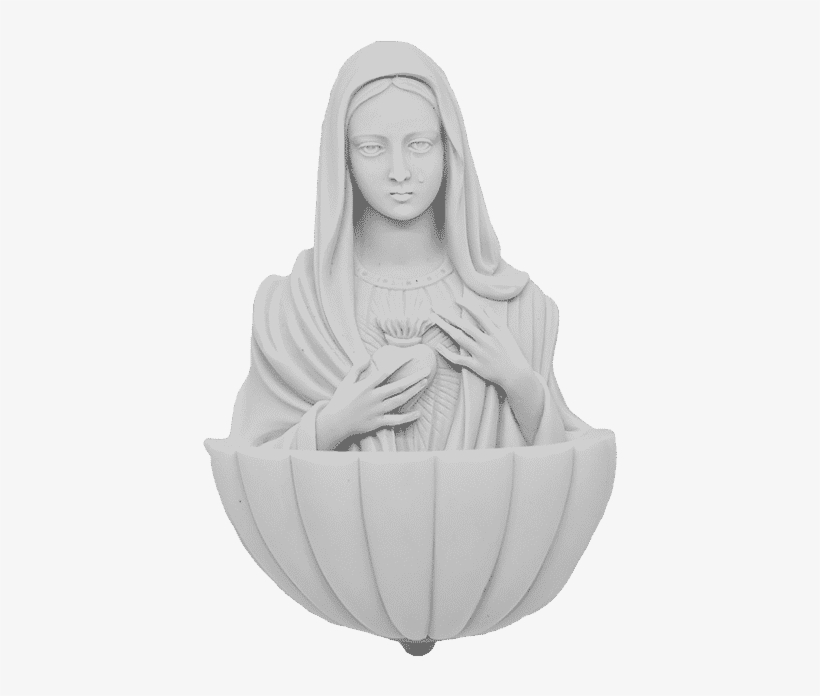 Stoup With Madonna 3,1×5,1 In - Statue, transparent png #9420393