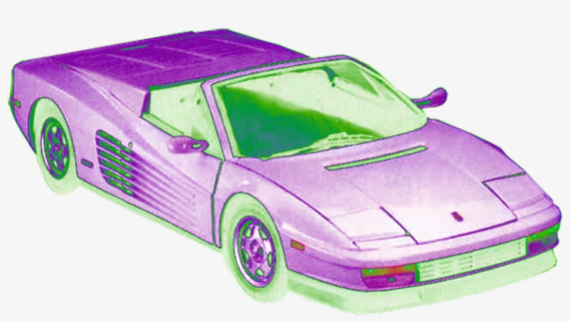 #vaporwave #purple #van #car #brand #quality #png #spam - Vaporwave Car Png, transparent png #9420744
