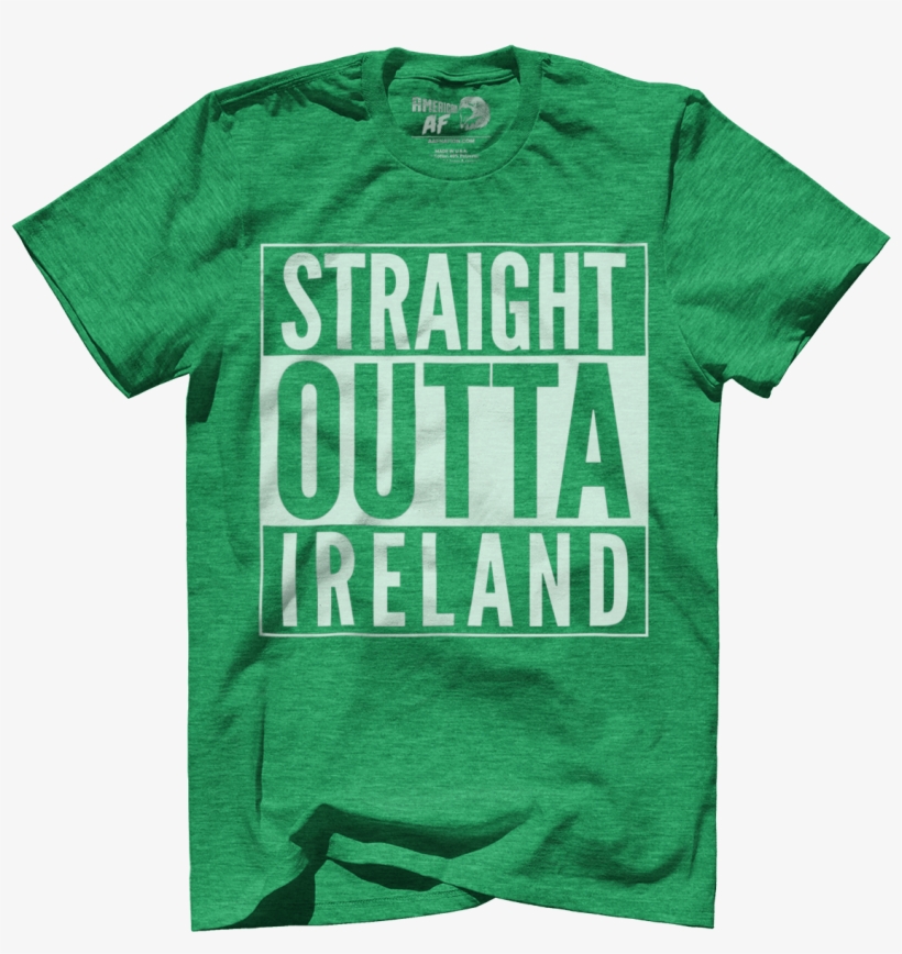 Straight Outta Ireland - Active Shirt, transparent png #9421564