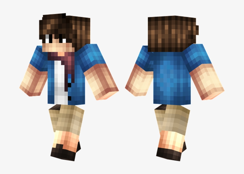 Casual Scarf - Rapper Minecraft Skin, transparent png #9421886