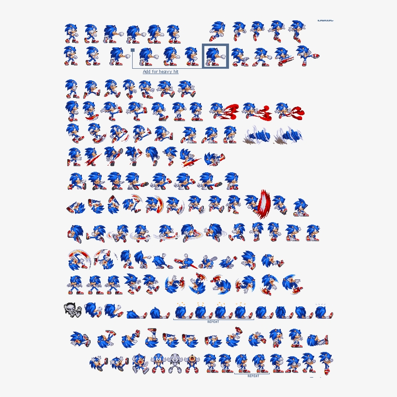 - - Modern Sonic Exe Sprites, transparent png #9422308