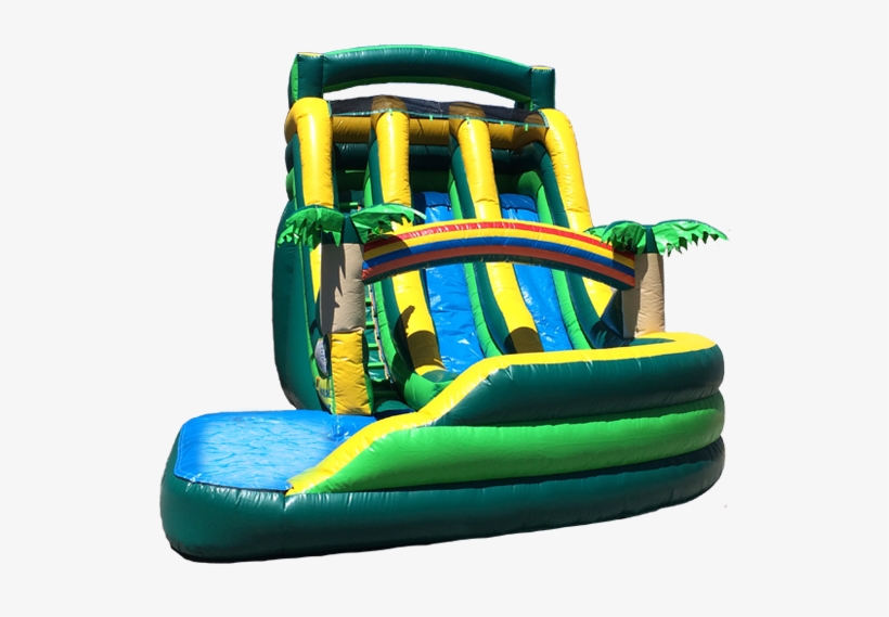 18 Ft Water Slide And Slip N Slide Combo - Inflatable, transparent png #9423281