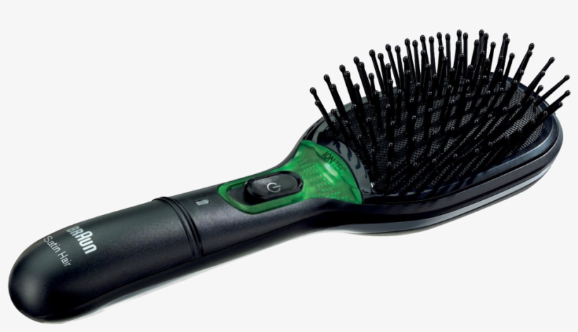 Braun Br710 Satin-hair Brush - Braun Ionic Hair Brush, transparent png #9424197