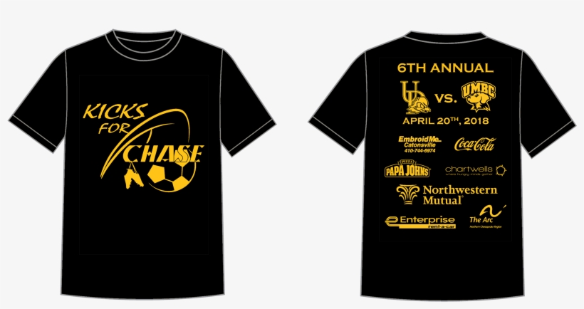 Kicks For Chase 2018 Mock - T Shirt Logo Front And Back, transparent png #9424260