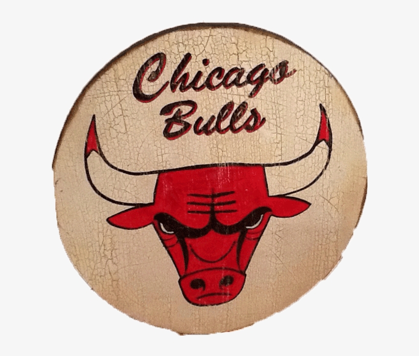 Vintage Style Hand Painted Chicago Bulls Sign Nest - Chicago Bulls, transparent png #9424592