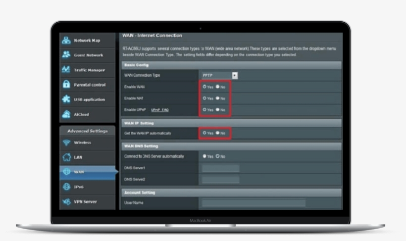 Setup Apple Tv Vpn On Physical Router - Asus Rt Ac58u Setup, transparent png #9424973