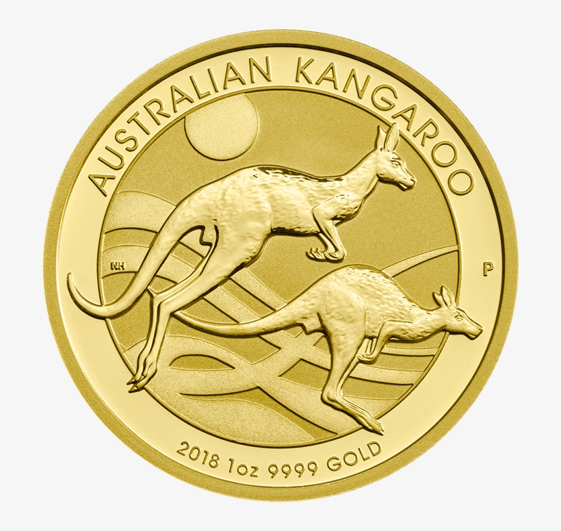 Australian Nugget 2018 1 Oz Gold Coin - Australian Kangaroo 2018 1 Oz, transparent png #9425239