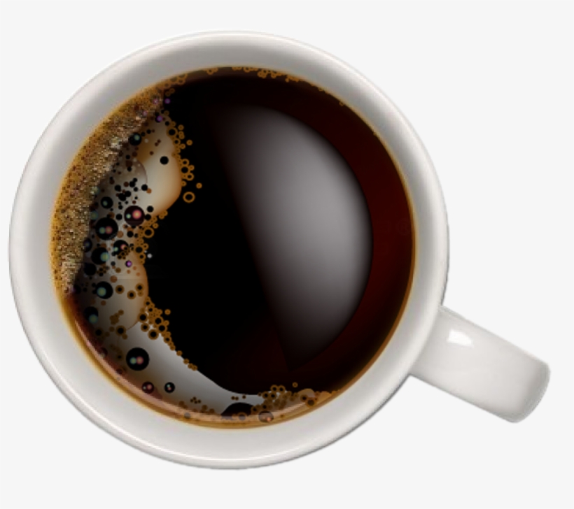 Café 1 - Cup Of Coffee Top View, transparent png #9425619