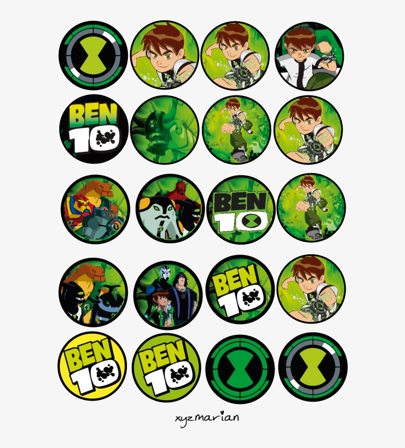 Cartel De Feliz Cumpleaños Con La Temática De Ben10, - Ben 10, transparent png #9425995