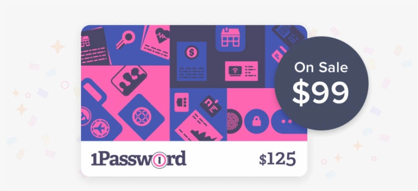 $125 1password Gift Card - 1password, transparent png #9426060