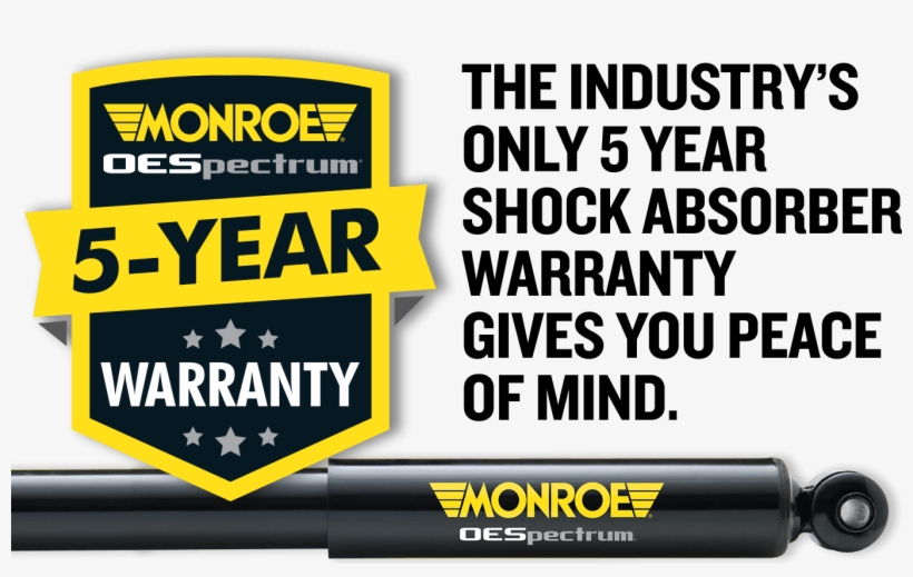 Monroe Oe Spectrum 5 Year Warranty - Monroe, transparent png #9426792