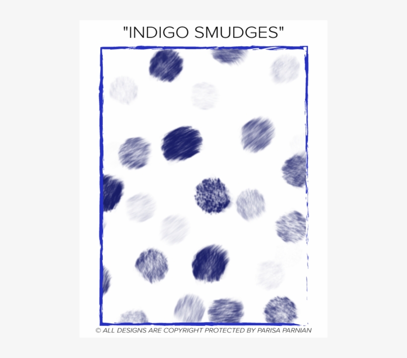 Indigo Smudges - Paper, transparent png #9426907