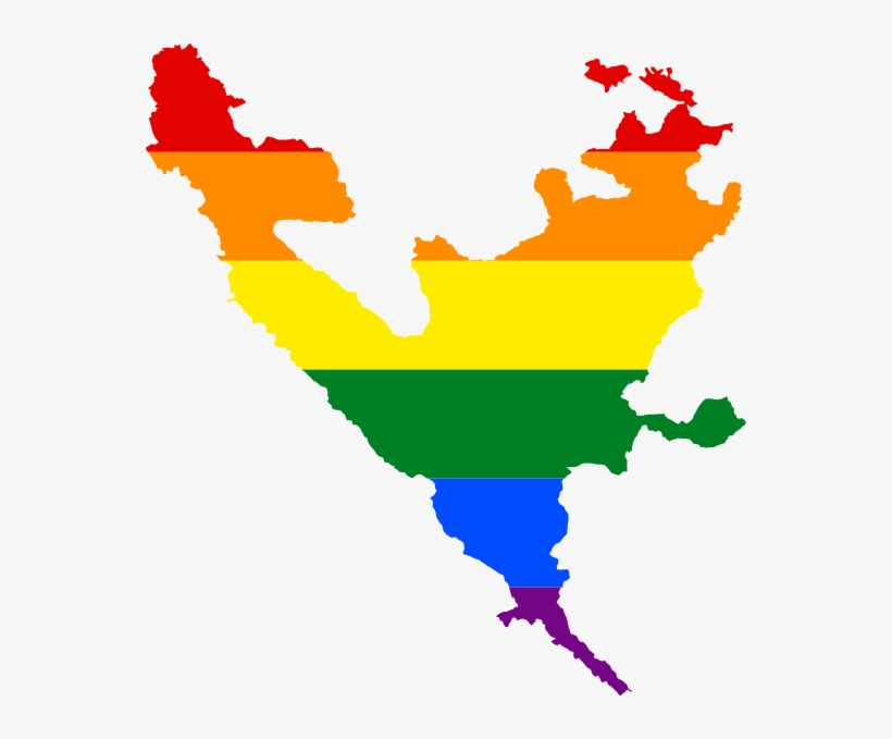 Lgbt Flag Map Of Federation Of Bosnia And Herzegovina - Lgbt Bosnia And Herzegovina, transparent png #9427221