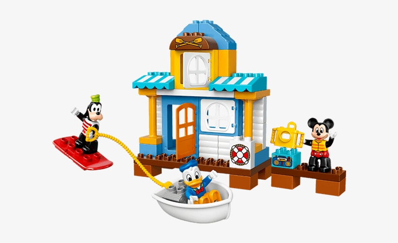 10827 Mickey And Friends Beach House - Mickey Mouse Lego House, transparent png #9427740