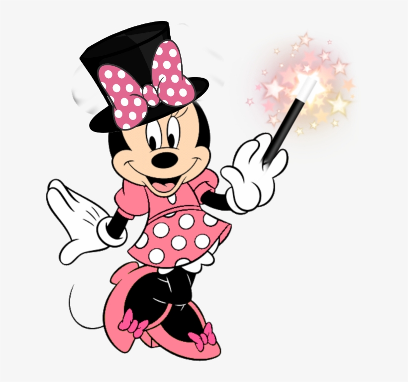 Minnie Sticker - Pink Minnie Mouse Drawing, transparent png #9428002