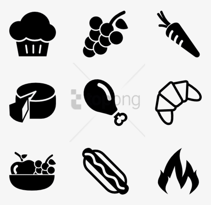 Free Png Meat Icon Png Png Image With Transparent Background - Junk Food Icon White, transparent png #9428288